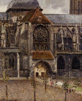 Camille Pissarro : Portal of the Church Saint-Jacques, Dieppe